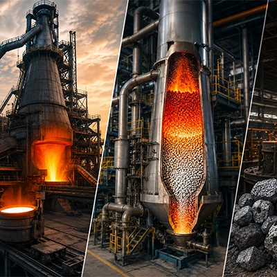 Ironmaking Process in Steel Production: Blast Furnace, DRI, and Smelting Technologies