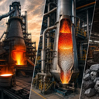 Ironmaking Process in Steel Production: Blast Furnace, DRI, and Smelting Technologies