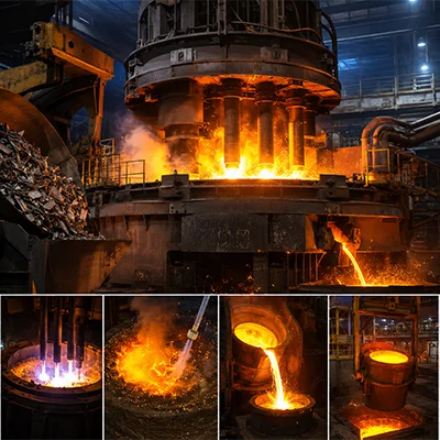 Electric Arc Furnace (EAF) Steelmaking Process: Working, Types, and Applications
