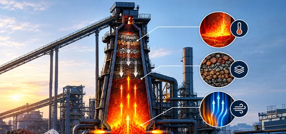 Blast Furnace Operation: How Temperature, Burden and Gas Flow Are Controlled
