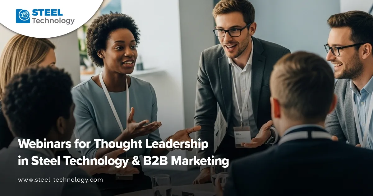 Steel Technology Webinars for Thought Leadership & Marketing