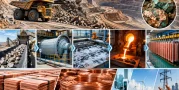 Copper Ore Mining and Processing: Extraction, Concentration, Technologies and Industrial Applications