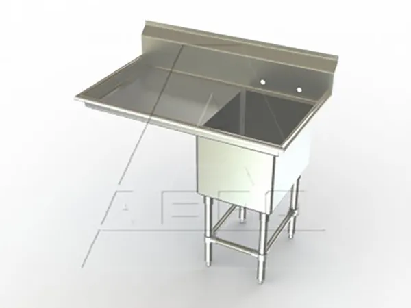 F1L Series, Single Bowl Sink - Left Drainboard