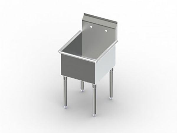 S1 Series, One Compartment Sink, Steel Single Bowl Sink