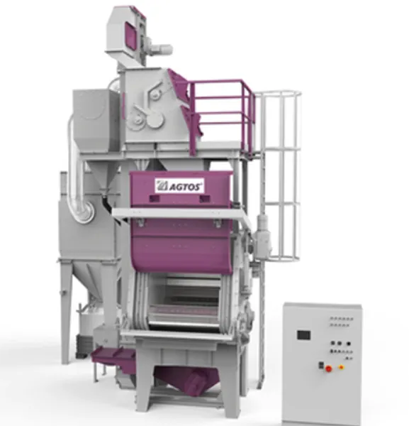Crawler belt blasting machine