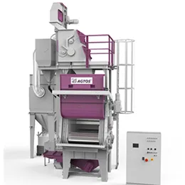 Crawler belt blasting machine