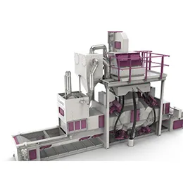 Wire belt blast machine