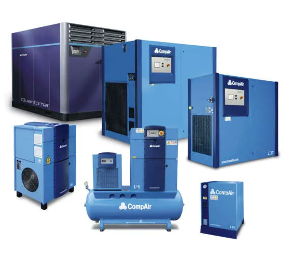 CompAir Compressors–Lubricated Screw (L & LRS Series)