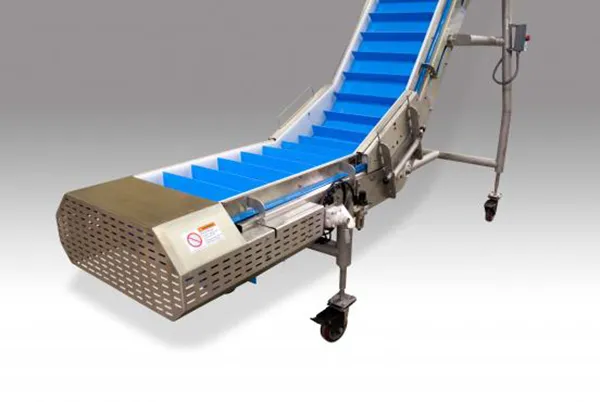 SANITARY FLIGHTED BELT CONVEYOR