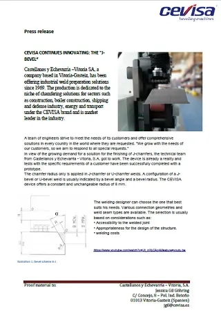 CEVISA CONTINUES INNOVATING THE JBEVEL
