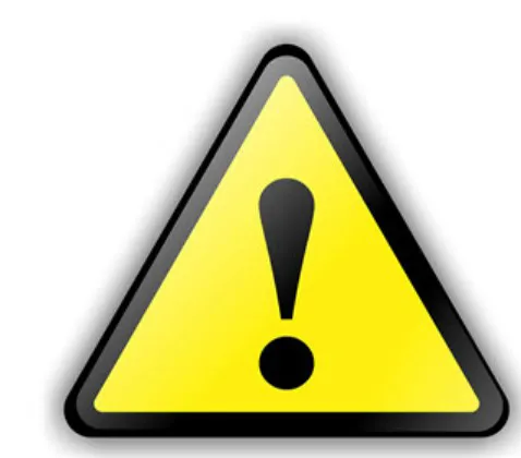 GENERAL CAUTIONS AND WARNINGS