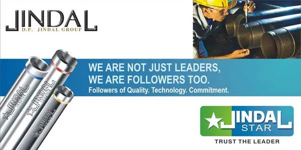 ERW Pipes & Tubes Branded As Jindal Star