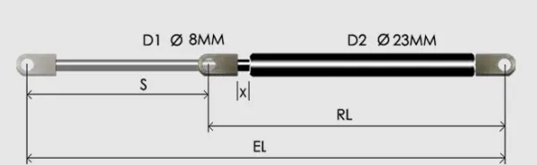Gas Traction Springs