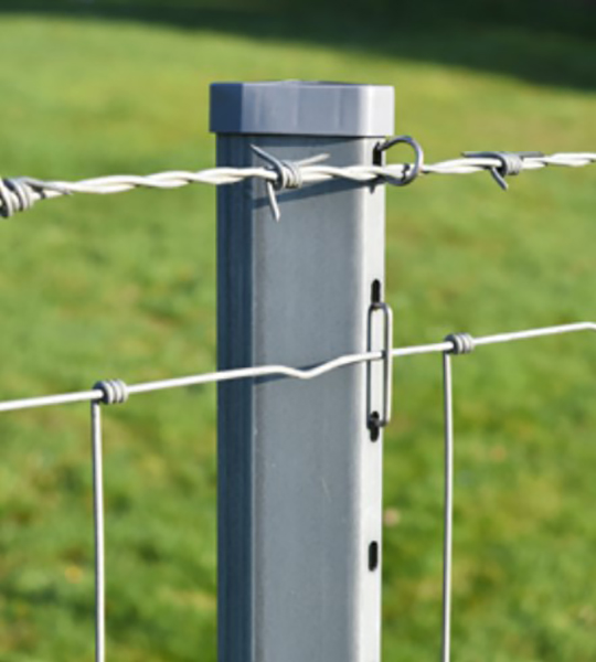 Intermediate Metal Post and Clip System
