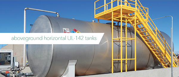 Aboveground horizontal UL-142 tanks
