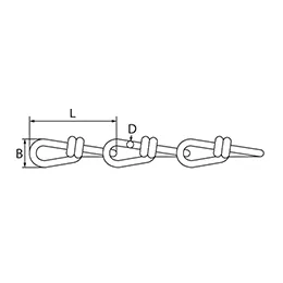 Knotted Chain Zinc Plated