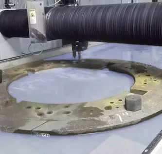 Water jet cutting