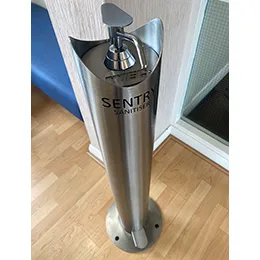 WEC Stainless Steel Foot Operated Hand Sanitiser Dispenser - SENTRY