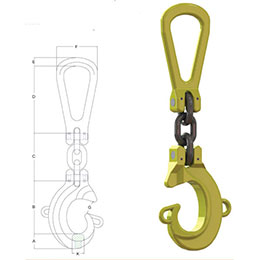 Grade 8 Single Leg Lifting Hook Location System